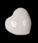 Preview: Kids button as heart out plastic in white 14 mm 0,55 inch